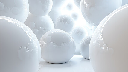 Poster - Spooky Halloween abstract backdrop featuring a realistic white cylinder for a modern twist