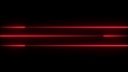 Poster - Abstract futuristic technology background with seamless loop animation and glowing laser lines on a black background.
