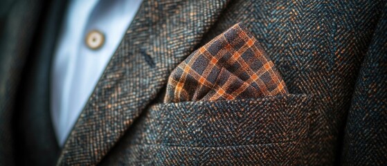 Aufkleber - A close-up shot of a man wearing a formal suit and tie, perfect for business or professional use
