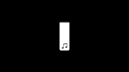 Poster - Interactive volume slider animation with sound control on a black background. Adjust music playback levels with a sleek audio scroll slider.