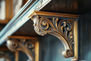 Aufkleber - A close-up shot of a shelf with a clock displaying the time