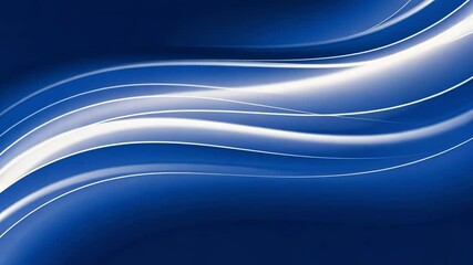 Poster - Abstract background with flowing white lines on a gradient blue backdrop design element art concept