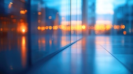 Wall Mural - blurred reflexive business background of modern skyline office building. futuristic business office.