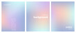© SrGr - Abstract liquid background set. Gradient mesh. Effect pastel color blend. Blurred fluid colorful mix. Modern design template for web covers, ad banners, posters, brochures, flyers. Vector EPS