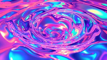 Poster - Colorful swirling vortex showcasing vibrant hues of purple and blue in a mesmerizing abstract design