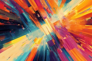 Poster - Bright future abstract background, featuring colorful paint textures in a modern and futuristic pattern, ideal for creative graphic design