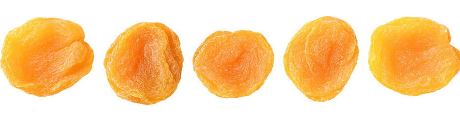 Aufkleber - Red lentils are macro isolated on a white background in this top view