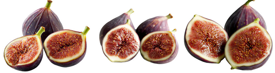 Poster - A white background provides the setting for an isolated fig, captured with full depth of field