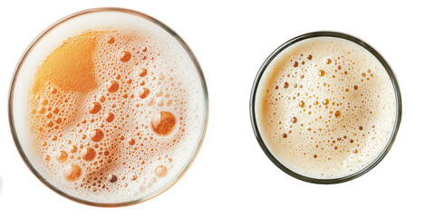 Poster - Generative Ai has created an image of beer that is isolated on a transparent background