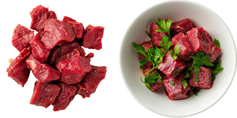 Poster - Generative Ai is utilized to isolate beef on a transparent background