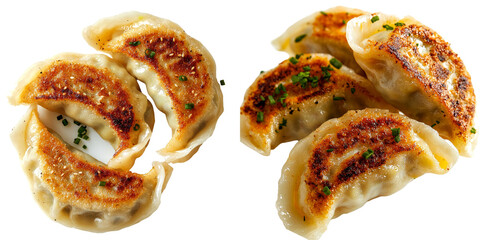 Aufkleber - Generative Ai was used to create an isolated Chinese dumpling on a transparent background