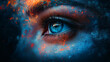 © ArturSniezhyn - Colored surrealistic portrait on a dark background