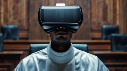 Poster - Virtual reality transforms the courtroom experience for judges and legal professionals