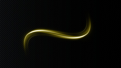 Aufkleber - Futuristic gold neon wave with glowing beams, flowing energy, and fractal patterns. Perfect for AI-inspired designs, cyber space, dynamic backgrounds, and abstract tech wallpapers. Vector illustration