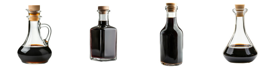 Poster - Stock was used to create an image of a soy sauce bottle that is isolated on a transparent background