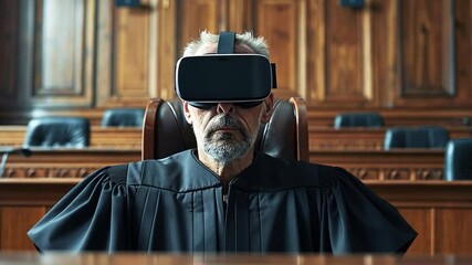 Poster - Virtual reality transforms courtroom experiences with immersive technology in judiciary settings