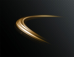 Aufkleber - Futuristic gold neon wave with glowing beams, flowing energy, and fractal patterns. Perfect for AI-inspired designs, cyber space, dynamic backgrounds, and abstract tech wallpapers. Vector illustration