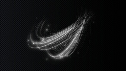 Poster - bright spiral light effect with swirling neon curves, glowing particles, and energy flares. Ideal for futuristic designs, magic portals, abstract vortex visuals, and meteor-style motion