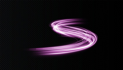 Aufkleber - glowing blue neon wave effect featuring twirling energy streaks, sparkling particles, and futuristic radiance. Perfect for storm visuals, vortex designs, and abstract backgrounds. Vector illustration
