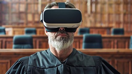Poster - Virtual reality technology transforms judiciary processes during a modern trial experience