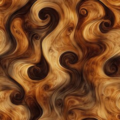 Aufkleber - Abstract Wood Grain Fragmented Seamless Pattern Design
