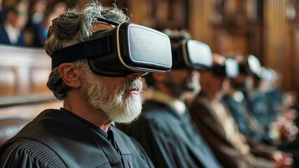 Poster - Virtual trial experience using AI technology for enhanced judiciary processes in a courtroom setting