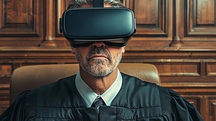 Poster - Virtual judge utilizing augmented reality technology during a contemporary trial setting
