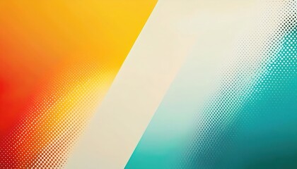 Leinwandbilder - gradient halftone abstract background with warm and cool tones, retro pop art style, digital design for modern branding

