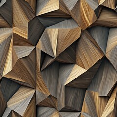 Poster - Geometric Wood Grain Sharp Seamless Pattern for Modern Design