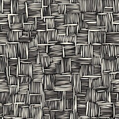 Poster - Seamless Monochrome Woodcut Pattern Minimalist Geometric Design for Modern Branding
