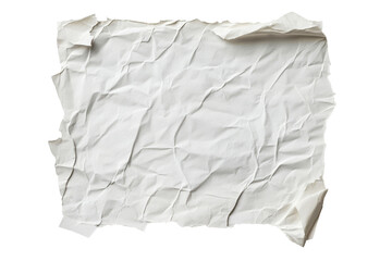 Wall Mural - textured wrinkled paper on a transparent background for design