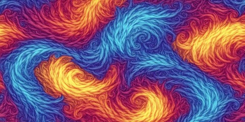Aufkleber - Vivid chromatic streams intertwined in a mesmerizing flow of color and energy