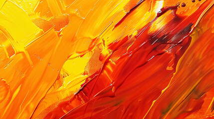 Wall Mural - vibrant orange hues depicting stars and the outer space galaxy night sky, creating a colorful and li