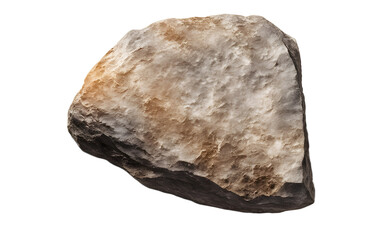 Poster - Ancient silex stone tool isolated on a empty plain background