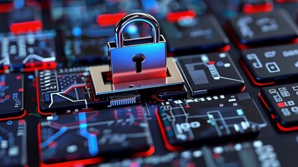 Poster - Cybersecurity measures enhance data protection against malware and breaches with advanced firewall technology