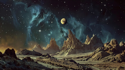 Wall Mural - wonders landscape of outer space