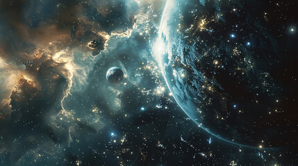 Wall Mural - wonders landscape of outer space
