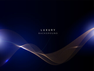 Wall Mural - abstract elegant glossy flowing line background vector