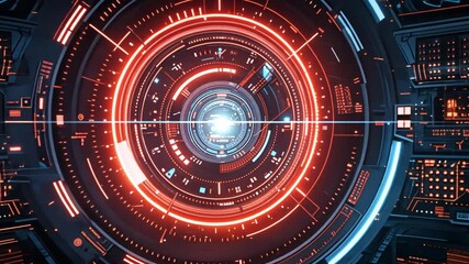 Poster - Visual representation of a futuristic cybersecurity interface showcasing data protection mechanisms