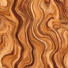 Poster - Wavy Wood Grain Texture Flowing Water Inspired Design 