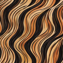 Poster - Seamless Modern Woodcut Pattern Wavy Gradient Texture