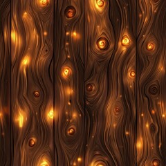 Poster - Radiant Seamless Wood Grain Pattern Glowing Highlights Rich Texture