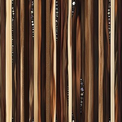 Poster - Seamless Wood Grain Pattern with Embedded Gemstones