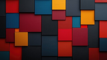 Poster - Dynamic colorful geometric patterns abstract art digital design contemporary environment aesthetic viewpoint