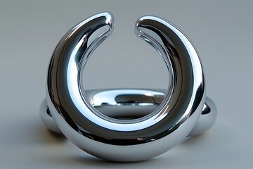 Poster - A close up view of shiny polished metallic objects