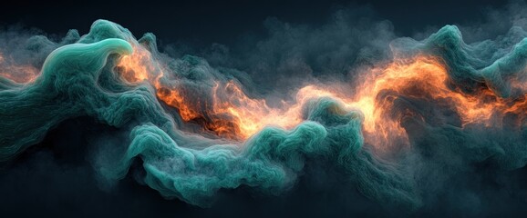 Wall Mural - Abstract swirling nebula