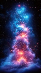 Wall Mural - Cosmic Nebula Column