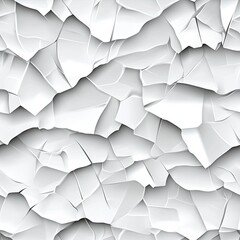 Poster - This background features a wrinkled white paper texture, ideal for design projects and printed materials on cloth or wallpaper SEAMLESS PATTERN