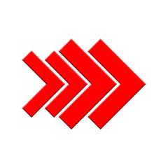 Wall Mural - red arrow cursor