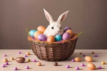 Wall Mural - easter is great when you have chocolate eggs and bunnies.